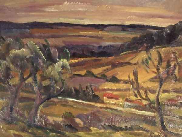 Autumn Landscape near dOrsay, France - view 1