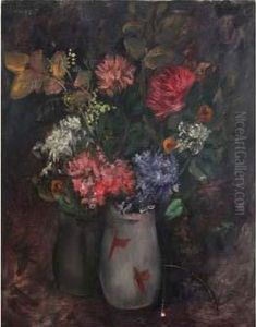 Bouquet De Fleurs Dans Un Vase. Bouquet De Fleurs Dans Un Vase.