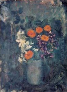 Fleurs Dans Un Pot Gris Fleurs Dans Un Pot Gris