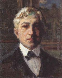 Selt-portrait c. 1910 by Janos Thorma