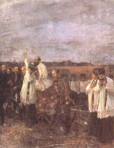 The Martyrs of Arad Sixth of October, detail. right view 1893-96 by Janos Thorma