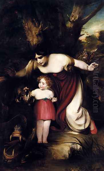 The Mother Finding Her Infant Playing With Talons Of The Dragon Slain By The Red Cross Knight - view 1