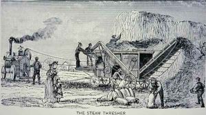 Steam Thresher, from Marvels of the New West 1888 by W.H. Thayer