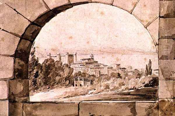 View of the Town and Lake of Bracciano, c.1810 - view 1