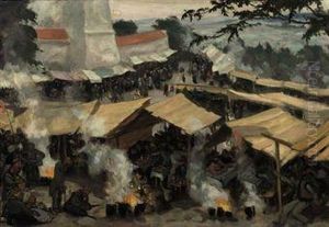 The Fair At Kawaria Zabrzydowska, Poland by Wojciech Weiss