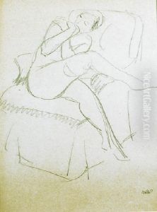 Akt W Fotelu by Wojciech Weiss