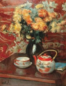 Chryzantemy I Chinska Porcelana by Wojciech Weiss