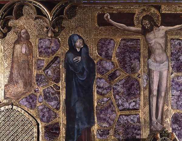 Charles IV 1316-78 at Prayer, the Virgin and Christ of the Cross, from the St. Wenceslas Chapel - view 1