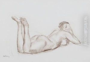 Akt Lezacej Kobiety by Wojciech Weiss
