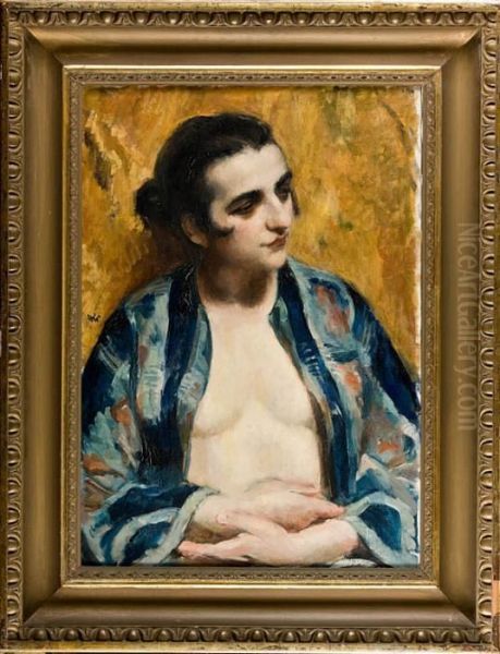 Kobieta W Japonskim Szlafroku, Ok. 1923 R. - view 1