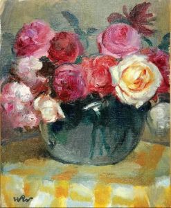 Roze W Szklanym Wazonie Roze W Szklanym Wazonie