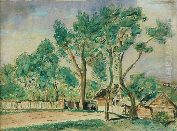 Pejzaz Letni Z Domami - view 1