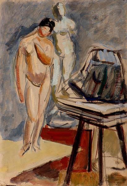 Modelka W Pracowni, Ok. 1918 - view 1