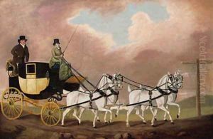 A Carriage on the London Road by Clifton Tomson