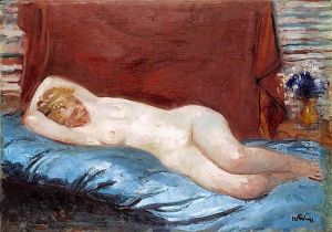 Akt Na Tle Draperii, Ok. 1937 by Wojciech Weiss