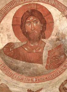 Christ Pantocrator, on the cupola of the Church, 1378 by the Greek Theophanes