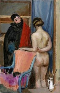 Manekin I Modelka, Ok. 1926 R. by Wojciech Weiss