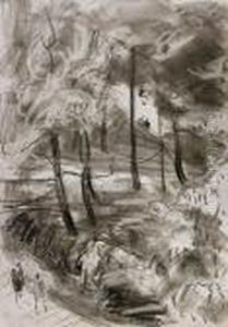 Widok Na Planty Z Pracowni Asp, Ok. 1940 R. by Wojciech Weiss
