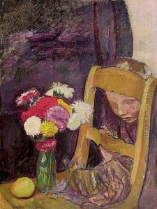 Tadzio Z Kotem, Ok. 1905 R. by Wojciech Weiss