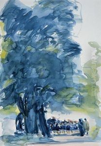 W Parku, 1913 R. by Wojciech Weiss