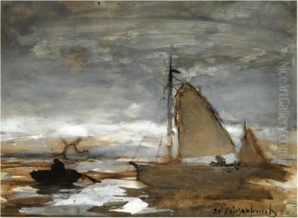 Schepen In Den Avond - view 1