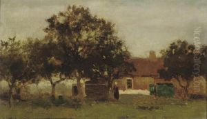 A Cottage Under Trees by Jan Hendrik Weissenbruch