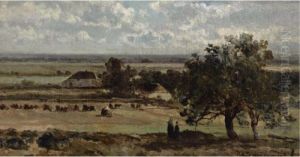 Figures In A Panoramic Landscape