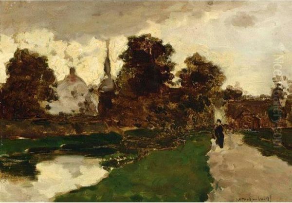 Figure On A Path Near Noorden - view 1