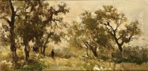 Boomgroepje by Jan Hendrik Weissenbruch