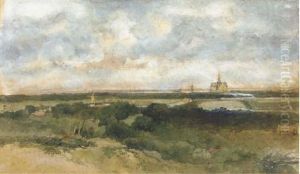 A Panoramic View Of Haarlem From The Dunes