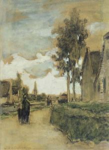 Figures On A Village Path, Noorden Figures On A Village Path, Noorden