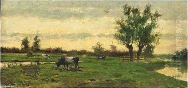A Polder Landscape With Grazing Cows - view 1