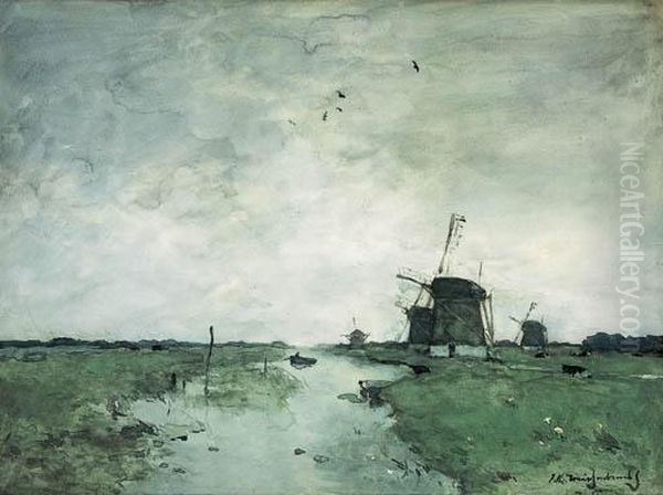 Windmills In The Polder - view 1