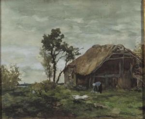 Household Labours by Jan Hendrik Weissenbruch