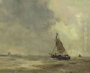 Storm Coast Of Zeeland by Jan Hendrik Weissenbruch