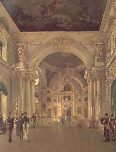 Interior of the Great Church in the Winter Palace, 1829 - view 1