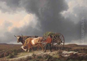 Hurrying home before the storm