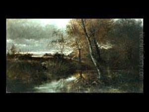 Moorlandschaft Mit Dem Ellbach Bei Bad Tolz by Joseph Wenglein