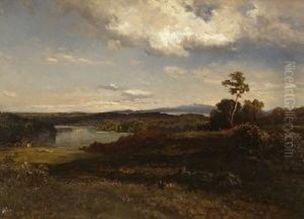 Landschaft Mit See Vor Dem
Gebirge. - view 1