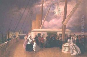 Queen Victoria investing the Sultan with the Order of the Garter on board the Royal Yacht 17th July 1867 by George Housman Thomas