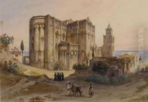 Sizilien - Blick Auf Den Dom Von Cefalu by Carl Friedrich H. Werner