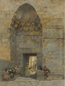 Outside The Walls, Jerusalem by Carl Friedrich H. Werner