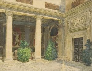 Portico Pompeiano by Carl Friedrich H. Werner