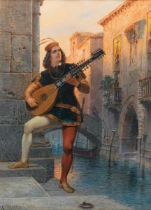 Joueur De Mandoline E Venise