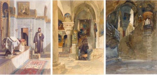 Three Middle Eastern Church Interiors - view 1
