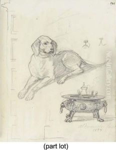 Study Of A Dog At Aldermaston Court Study Of A Dog At Aldermaston Court
