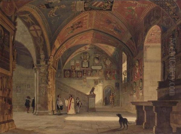 Interior Of A Medieval Palace - view 1