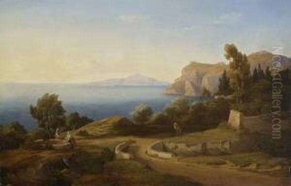 Italienische
 Kustenlandschaft. - view 1