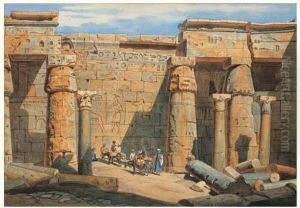 La Cour Du Temple De Medinet-abou