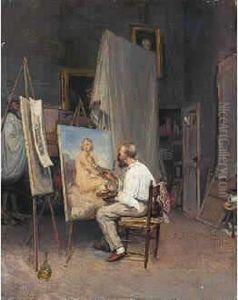Weimar - Leipzig
L'artiste Au Chevalet by Carl Friedrich H. Werner